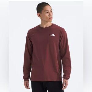 The North Face Men's Brown Evolution Box Long Sleeve T-Shirt Outdoors Size S